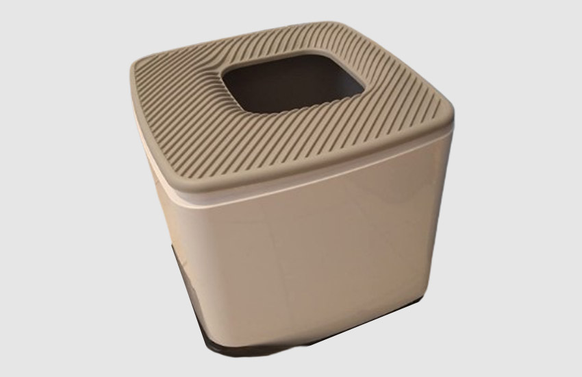 IRIS USA Premium Square Top Entry Cat Litter Box